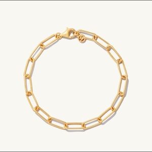 MEJURI bold link chain bracelet - gold vermeil